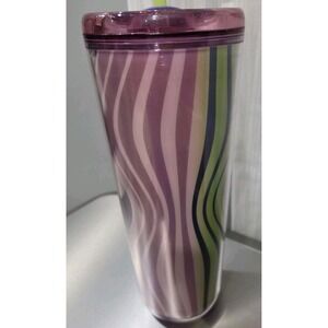Starbucks‎ New 2025 Wavy Green Purple Hot & Cold Venti Tumbler 24oz